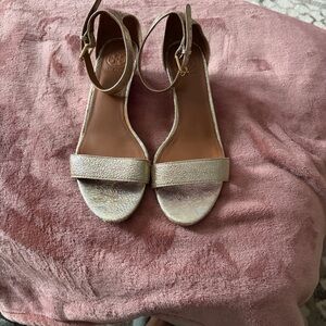 Tory Burch Metallic Wedge Sandals